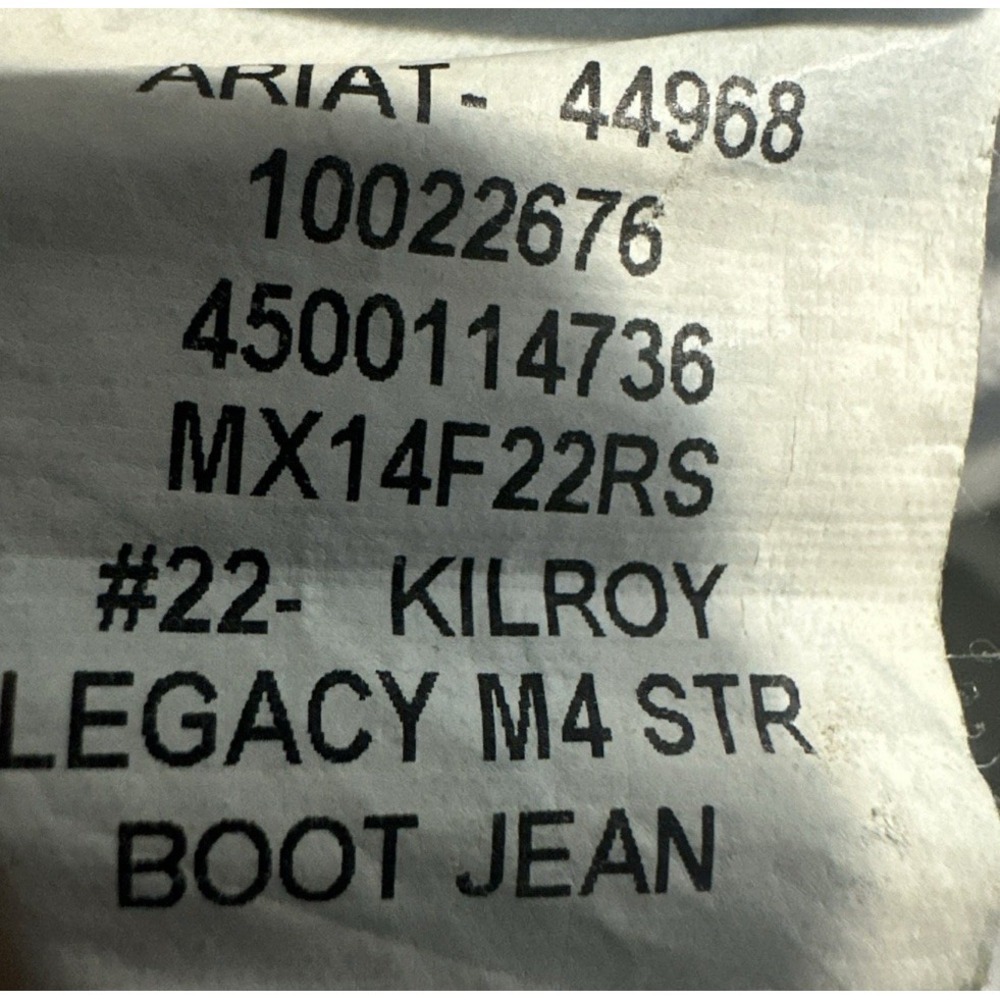 Ariat M4 Legacy Boot Cut Jeans Mens 34x36 Relaxed Fit Medium Wash Western - Picture 4 of 16